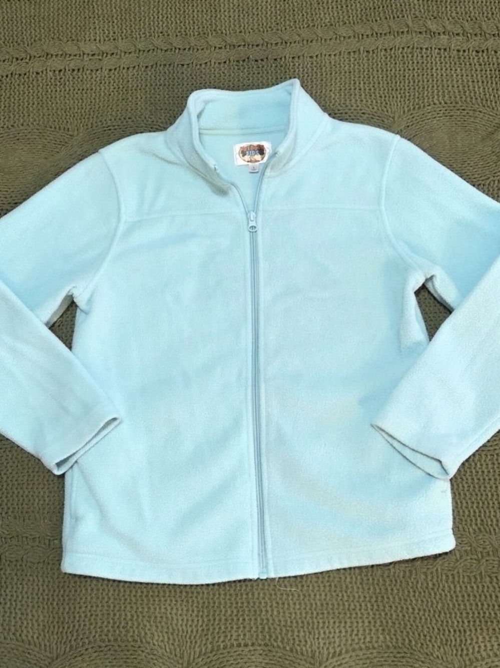 Outdoor Kids Fleece Jacket Full Zip Up Teal
